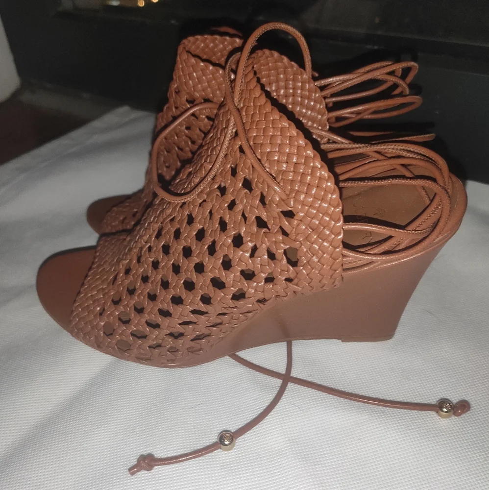 Mulberry Women's Woven Leather Wedge 38